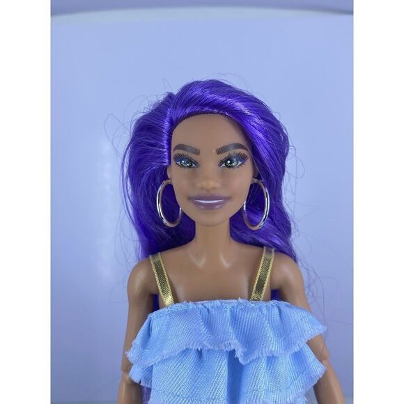 Barbie Extra Dresser Vanity Purple Hair A  Doll GYJ70  2021 Articulate. - Picture 6 of 6